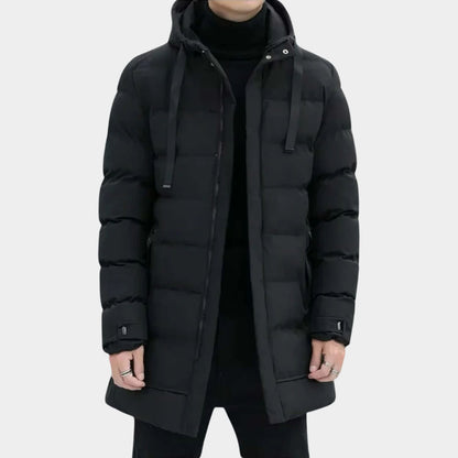 Insulated Hooded Longline Ski Coat | Revangiol