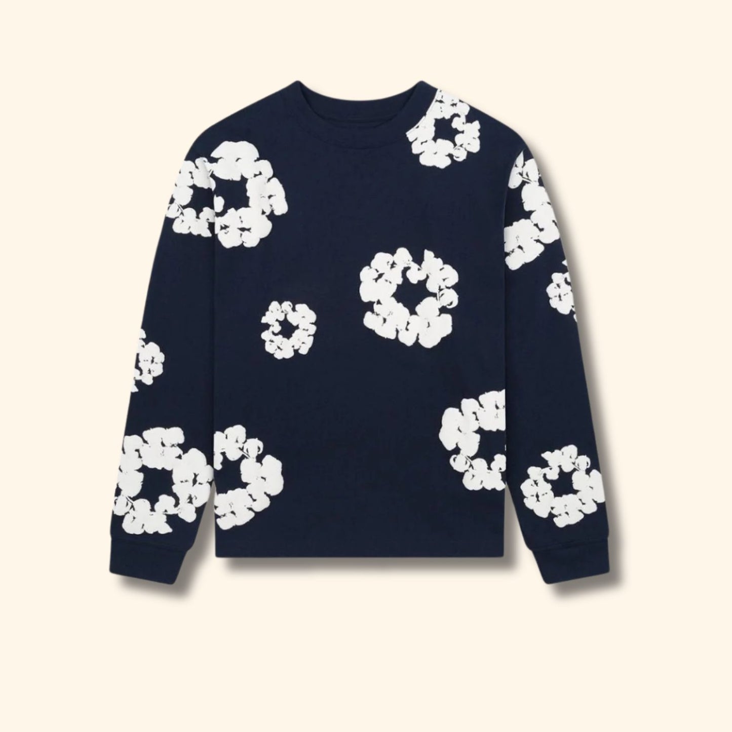 Floral Print Crew Neck Sweater | Revangiol