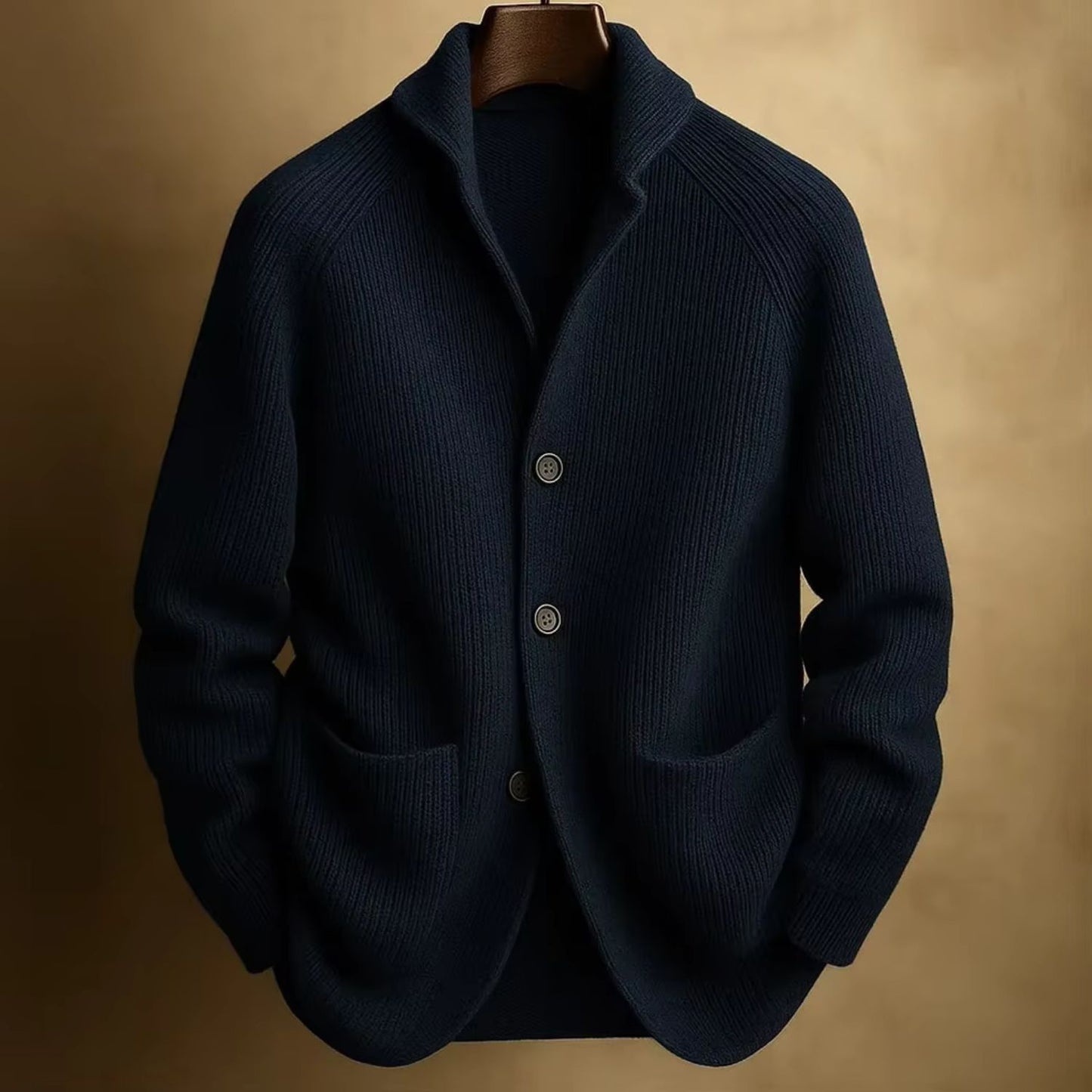 Tailored Shawl Knit Cardigan | Revangiol