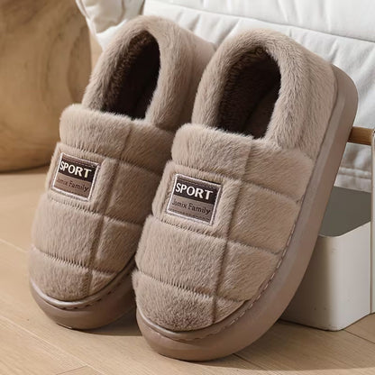 Plush Padded Winter Slippers | Revangiol