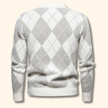 Argyle Knit Sweater | Revangiol