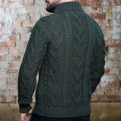 Classic Shawl Collar Knit Sweater | Revangiol