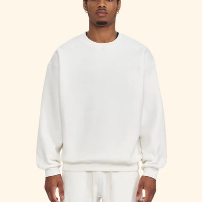 Relaxed Fit Crew Neck Sweater | Revangiol