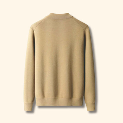 Collared Button Knit Cardigan | Revangiol