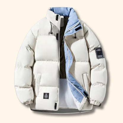 Stand Collar Winter Puffer Jacket | Revangiol