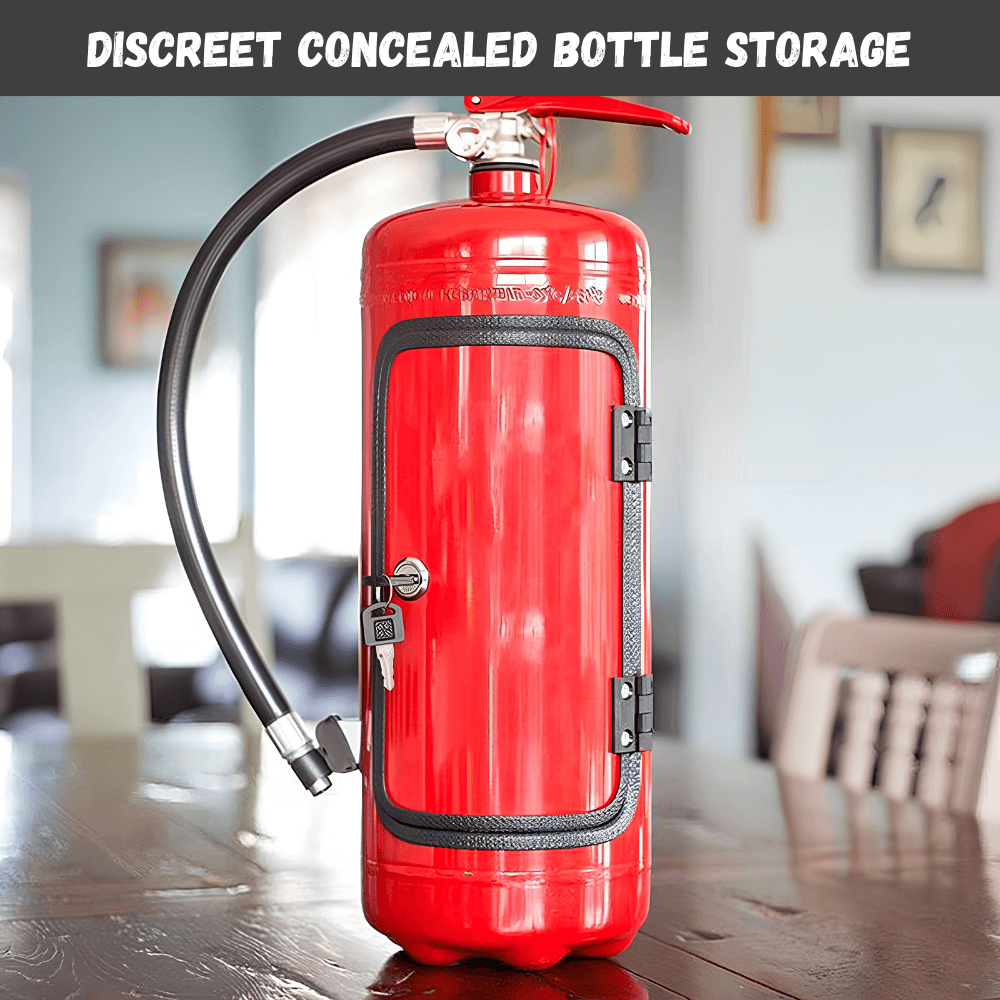 Fire Extinguisher Hidden Bottle Holder | Revangiol