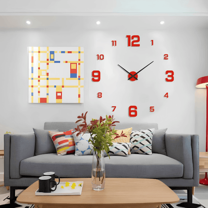 Minimalist Black Designer Wall Clock | Revangiol