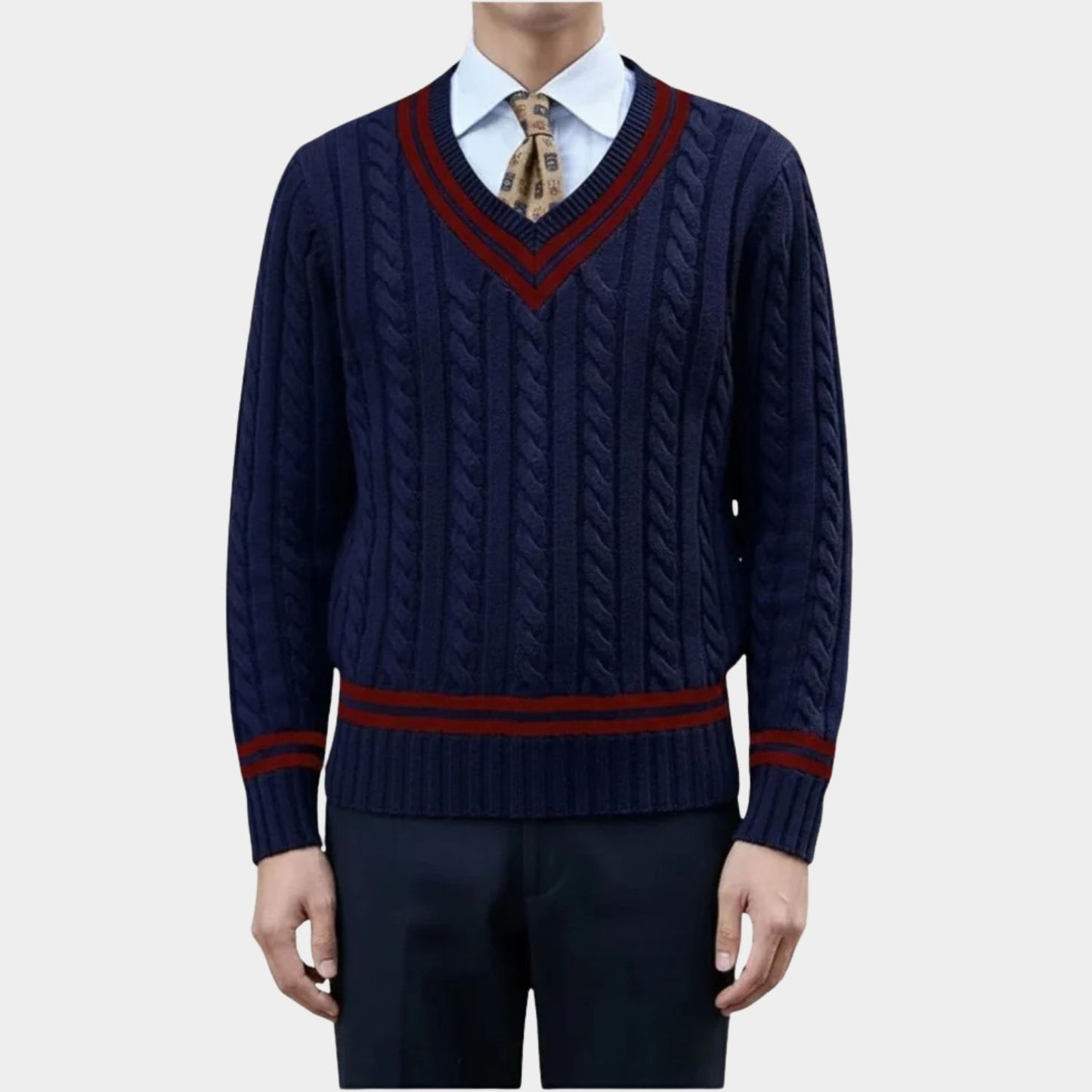 Classic Cable Knit Sweater | Revangiol