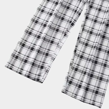 3-Piece Plaid Summer Pajama Set | Revangiol