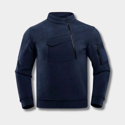 Tactical Quarter-Zip Fleece Jacket | Revangiol