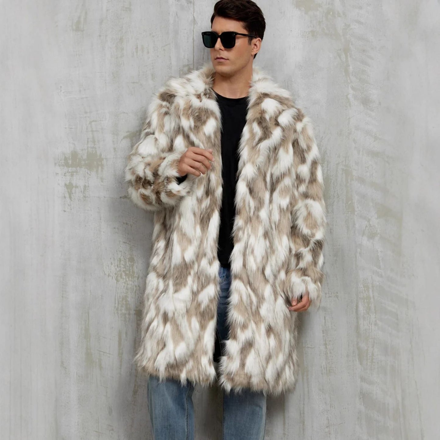 Animal Print Faux Fur Coat | Revangiol