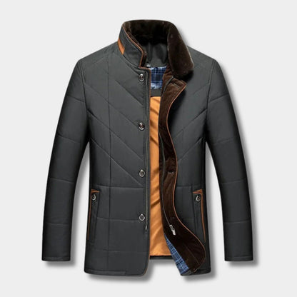 Quilted Stand Collar Winter Jacket | Revangiol
