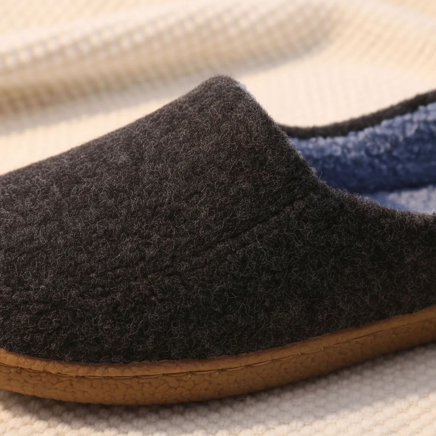 Felted Wool Slip-On Slippers | Revangiol