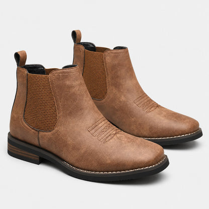 Minimalist Chelsea Dress Boots | Revangiol