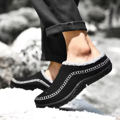 Sherpa Trim Slip-On Slippers | Revangiol