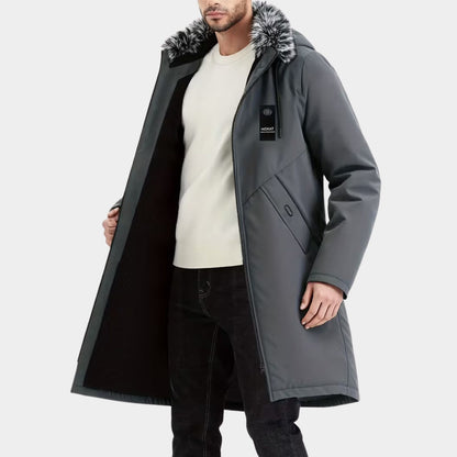 Fur Hood Longline Ski Coat | Revangiol