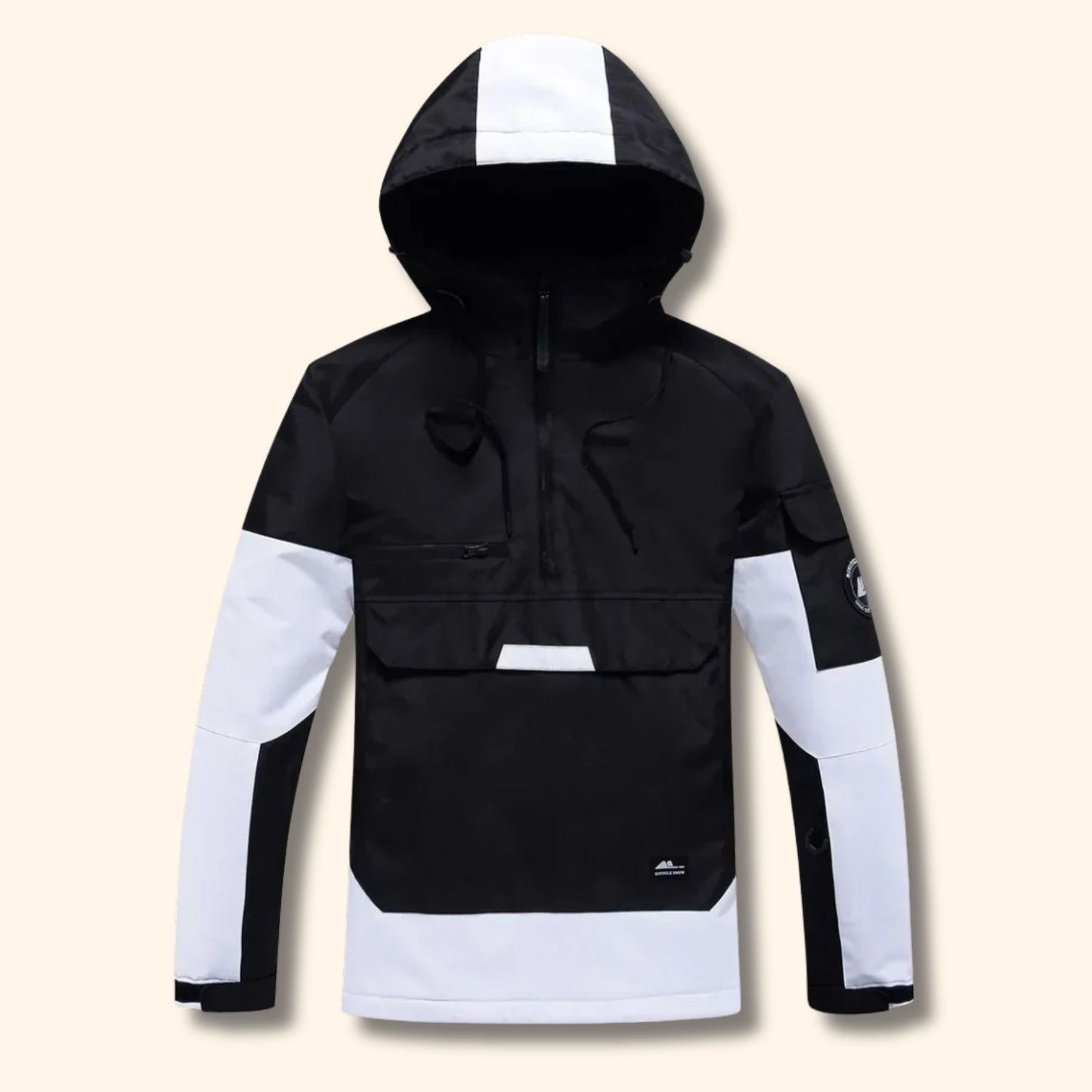 Hooded Half-Zip Ski Jacket | Revangiol