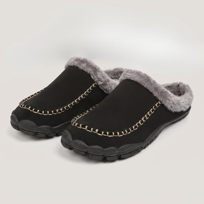 Fleece Lined Moccasin Slippers | Revangiol
