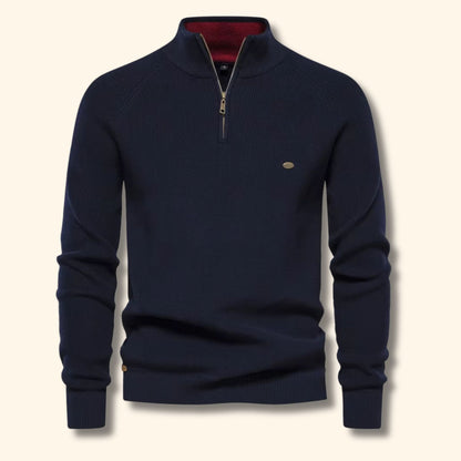 Quarter-Zip Textured Sweater | Revangiol