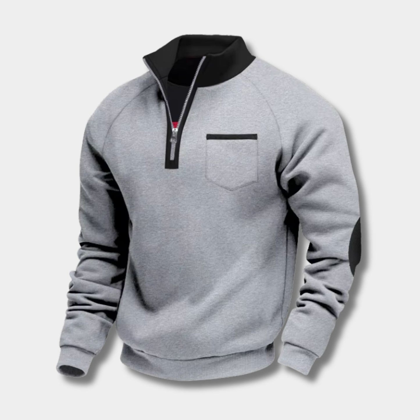 Fleece Pocket Pullover Quarter-Zip | Revangiol