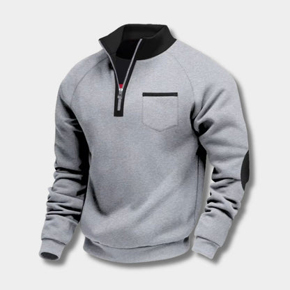 Fleece Pocket Pullover Quarter-Zip | Revangiol