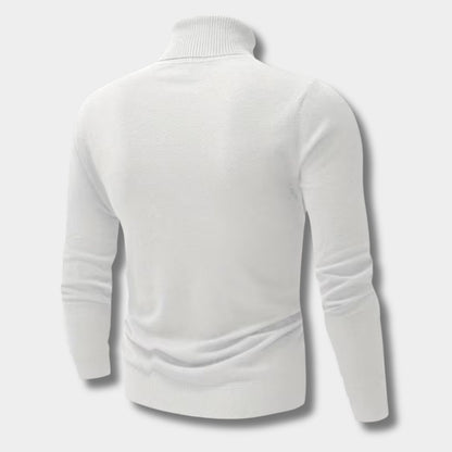 Embroidered Chest Detail Turtleneck | Revangiol