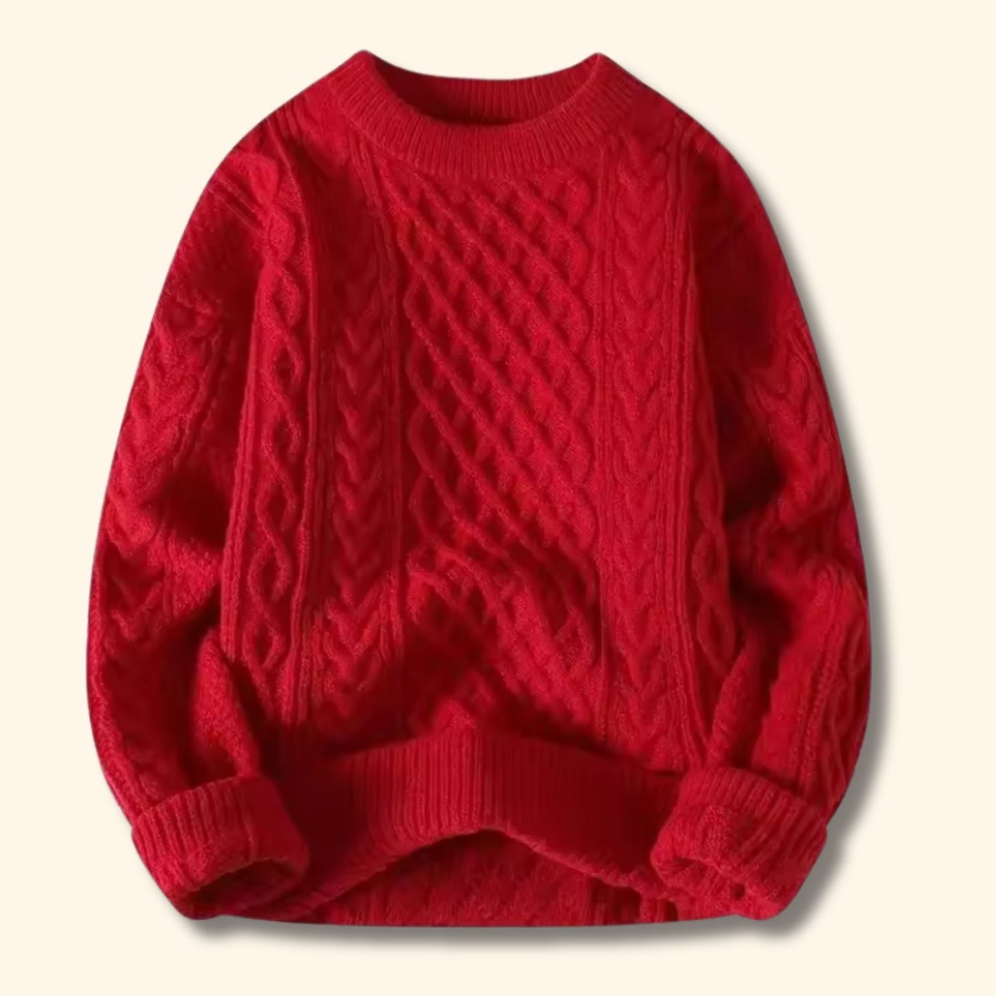 Classic Cable Knit Sweater | Revangiol