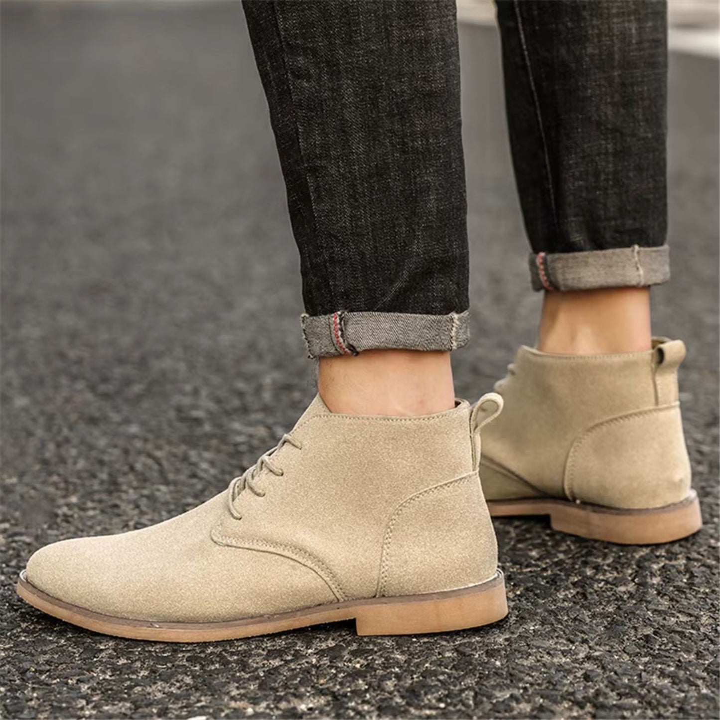 Refined Suede Dress Boots | Revangiol