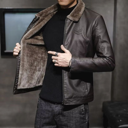 Thermal Lined Leather Jacket | Revangiol