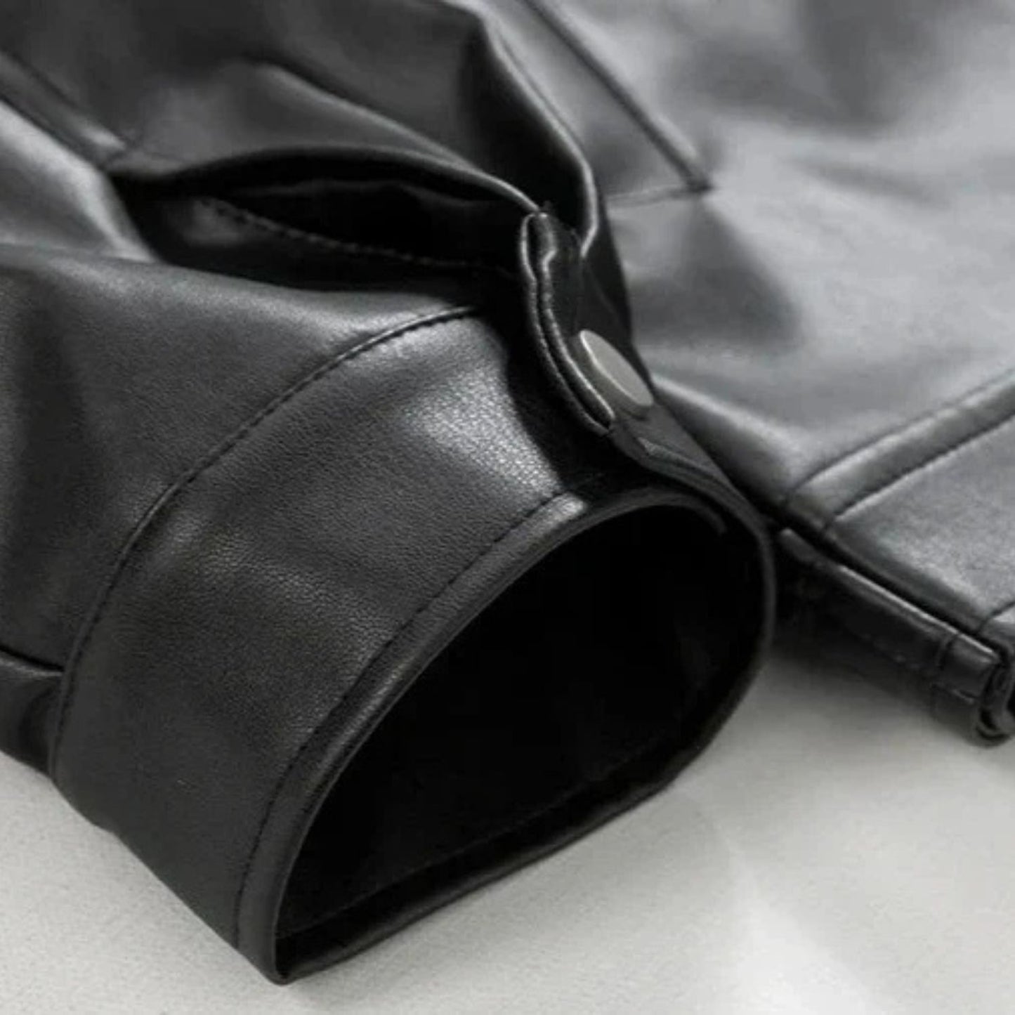 Oversized Retro Leather Jacket | Revangiol