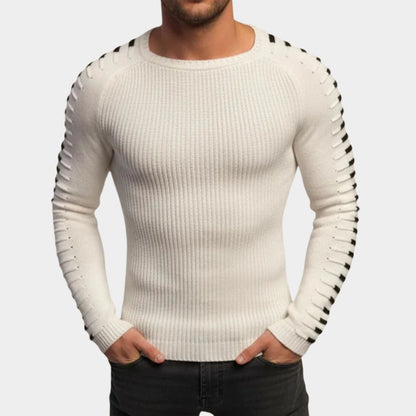 Sport Stripe Knit Sweater | Revangiol