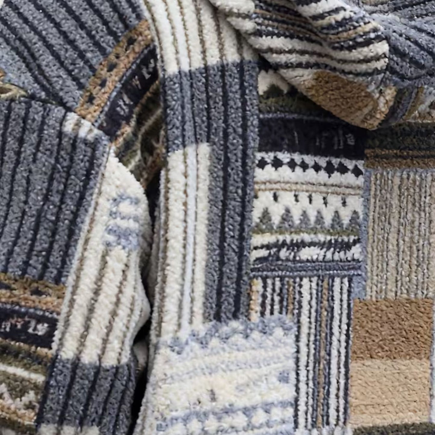 Patchwork Sherpa Half Zip Hoodie | Revangiol