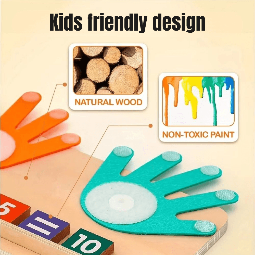 Interactive Wooden Counting Practice Set | Revangiol