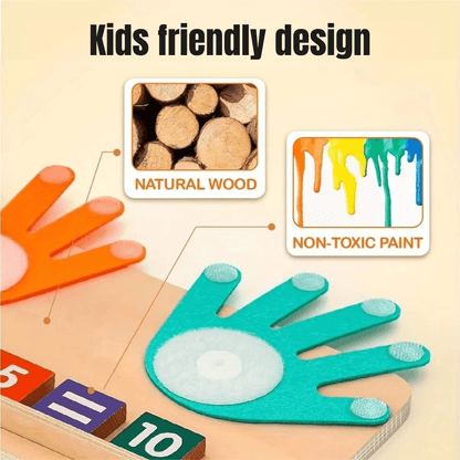 Interactive Wooden Counting Practice Set | Revangiol