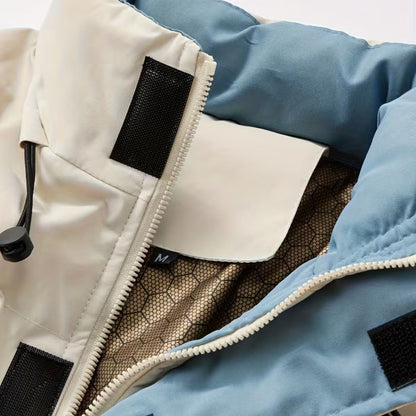 Stand Collar Winter Puffer Jacket | Revangiol