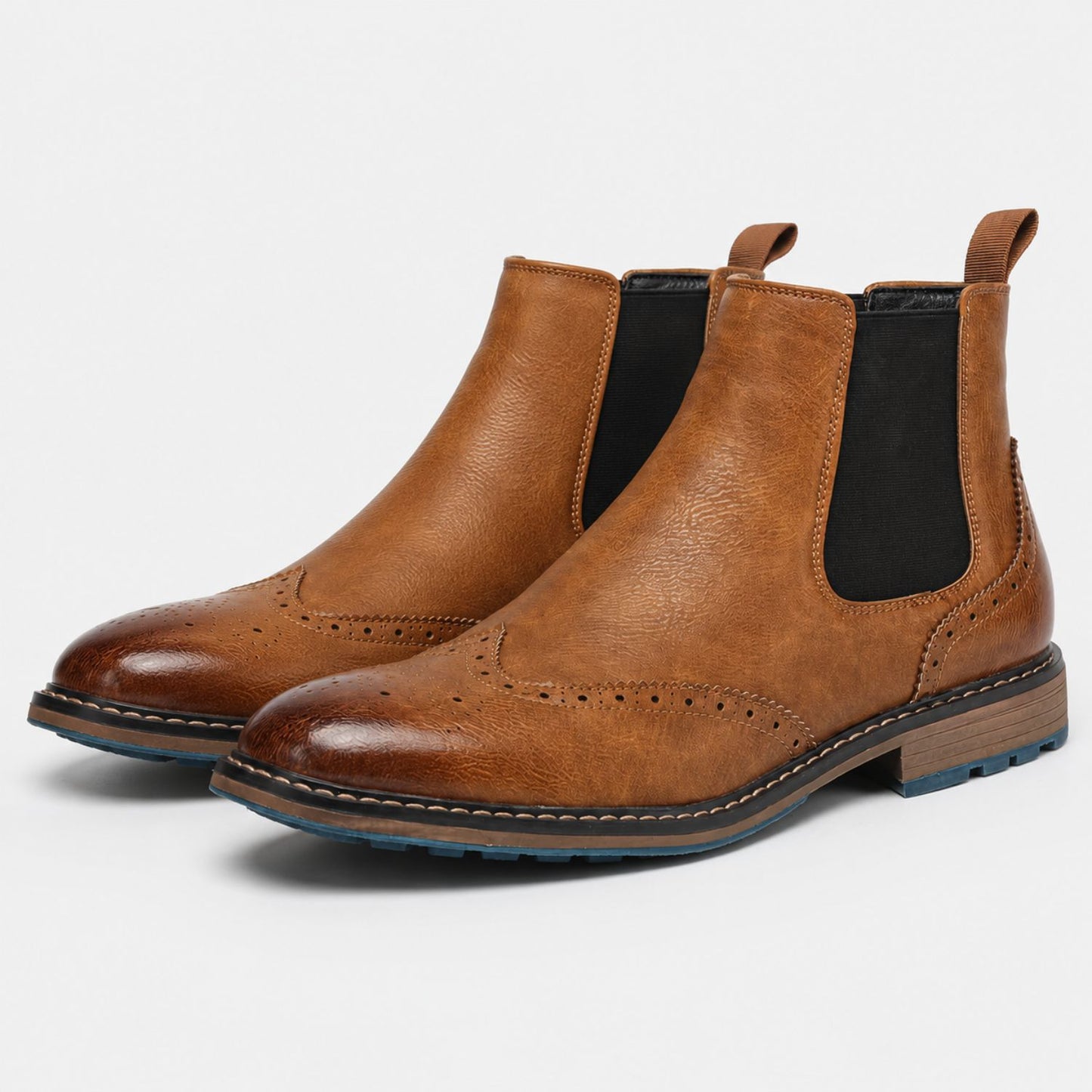 Wingtip Chelsea Dress Boots | Revangiol