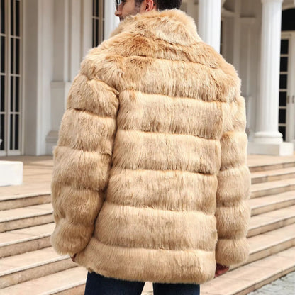 Plush Quilted Fur Jacket | Revangiol