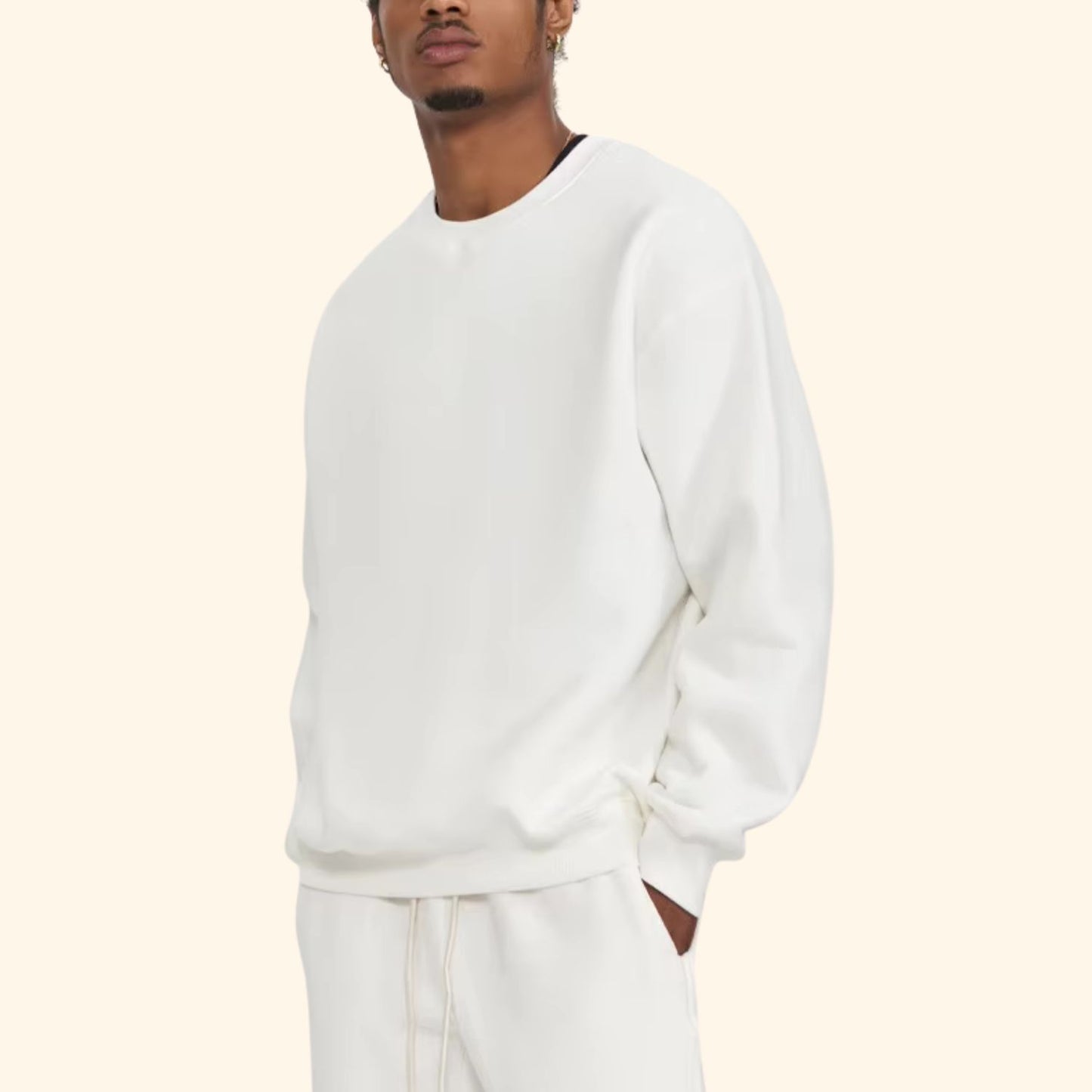 Relaxed Fit Crew Neck Sweater | Revangiol