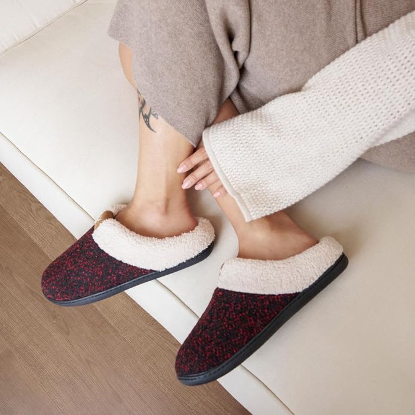Memory Foam Fleece Slippers | Revangiol