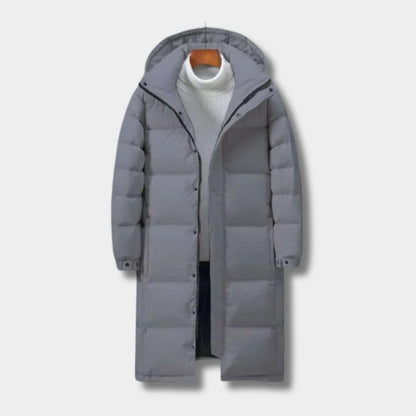 Longline Hooded Padded Ski Coat | Revangiol