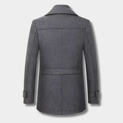 Ribbed Collar Padded Over Coat | Revangiol