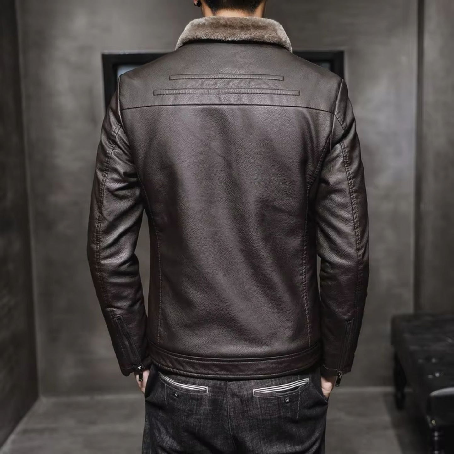 Thermal Lined Leather Jacket | Revangiol