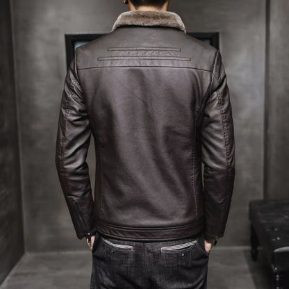 Thermal Lined Leather Jacket | Revangiol