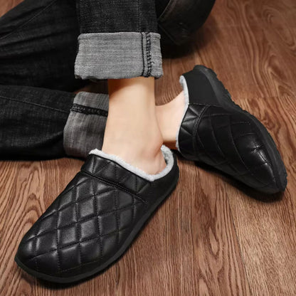 Quilted Plush-Lined House Slippers | Revangiol