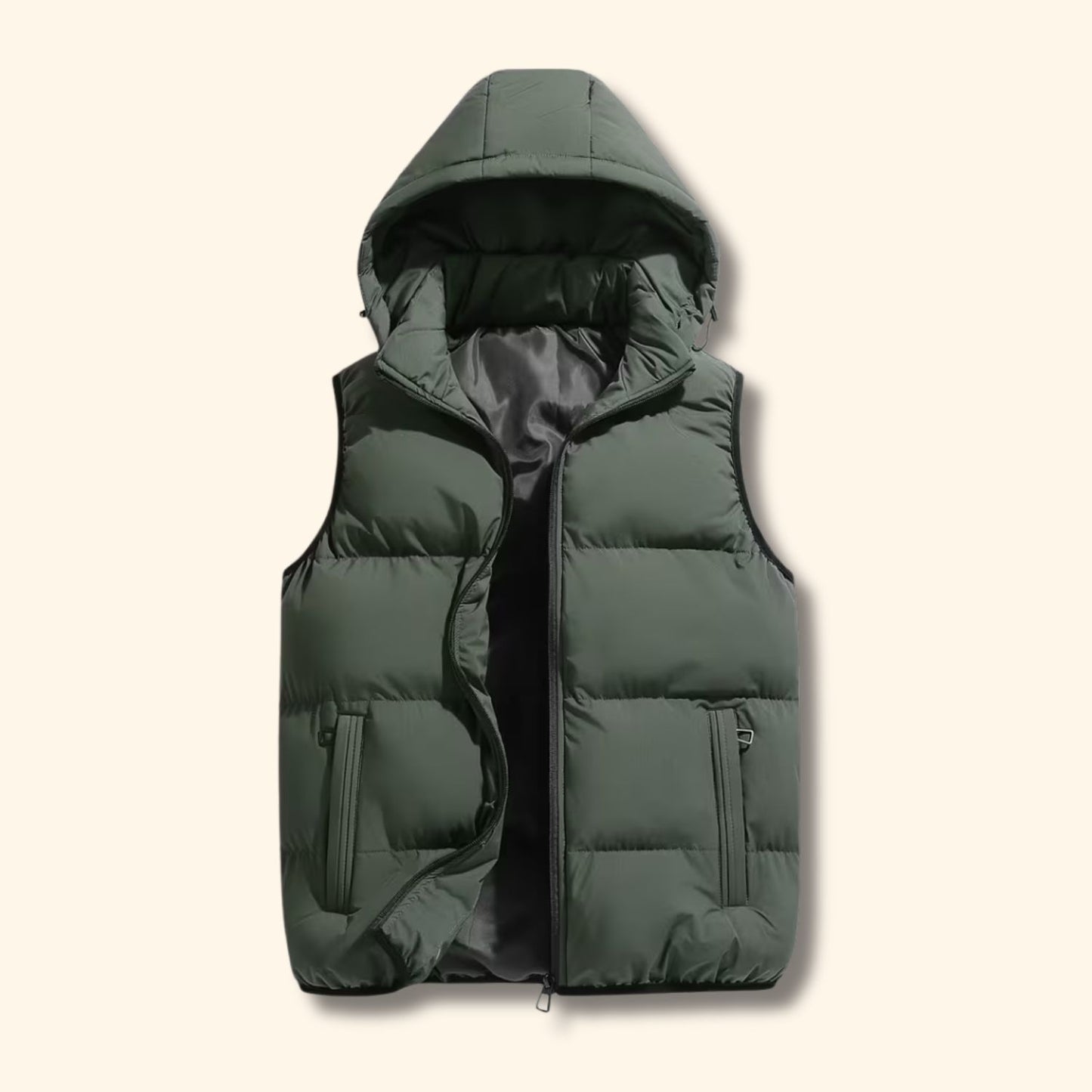 Heavyweight Hooded Puffer Vest | Revangiol