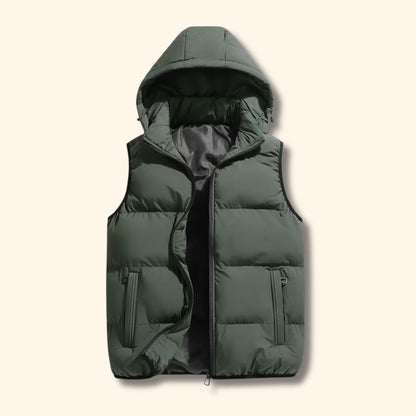 Heavyweight Hooded Puffer Vest | Revangiol