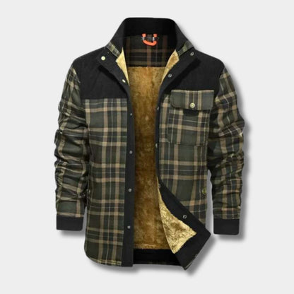 Fleece Lined Flannel Shirt Jacket | Revangiol