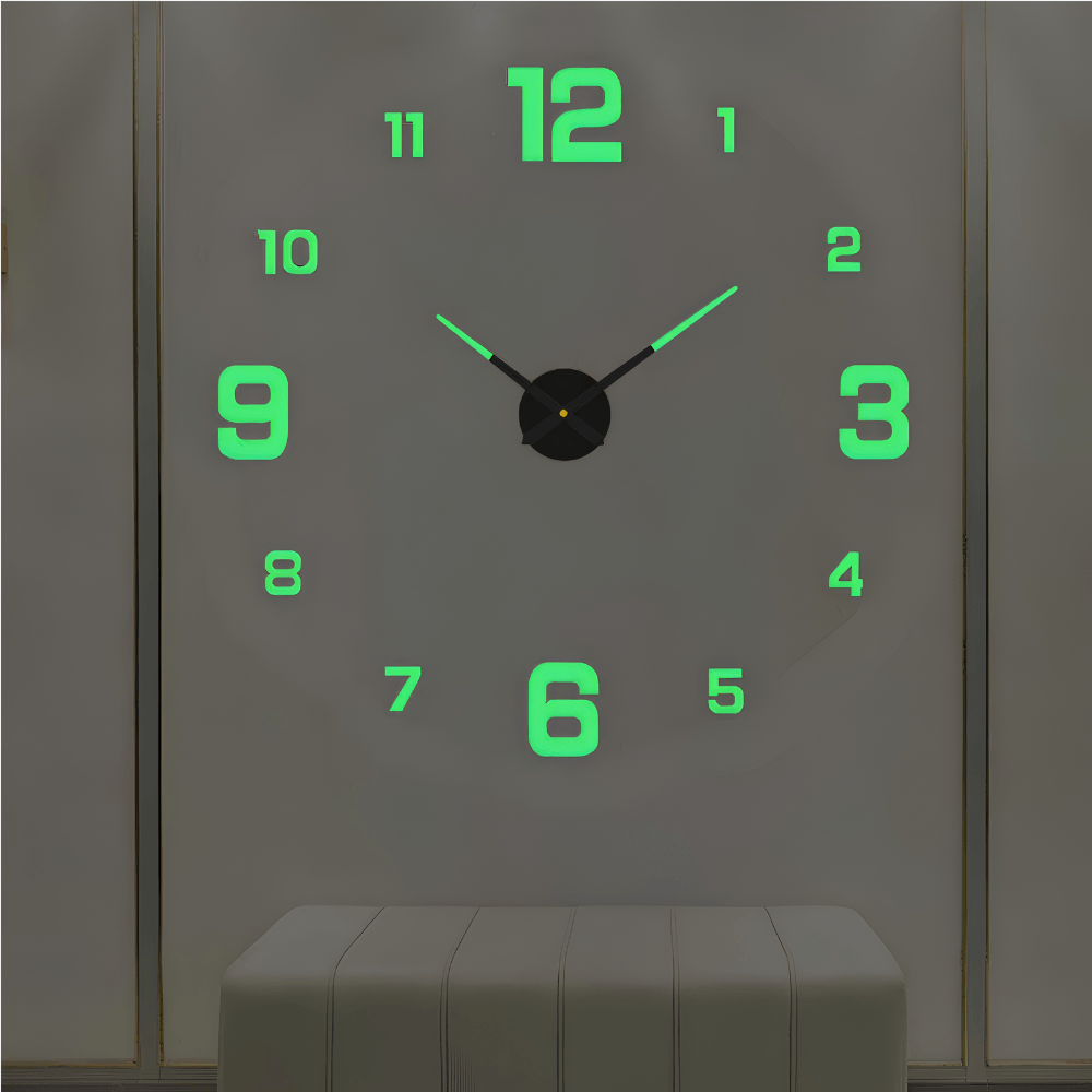 Minimalist Black Designer Wall Clock | Revangiol