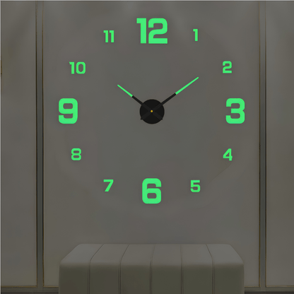 Minimalist Black Designer Wall Clock | Revangiol