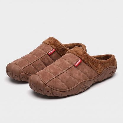 Quilted Plush Slip-On Slippers | Revangiol